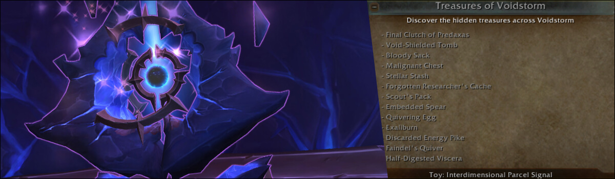 Treasures of Voidstorm: Locations and Rewards